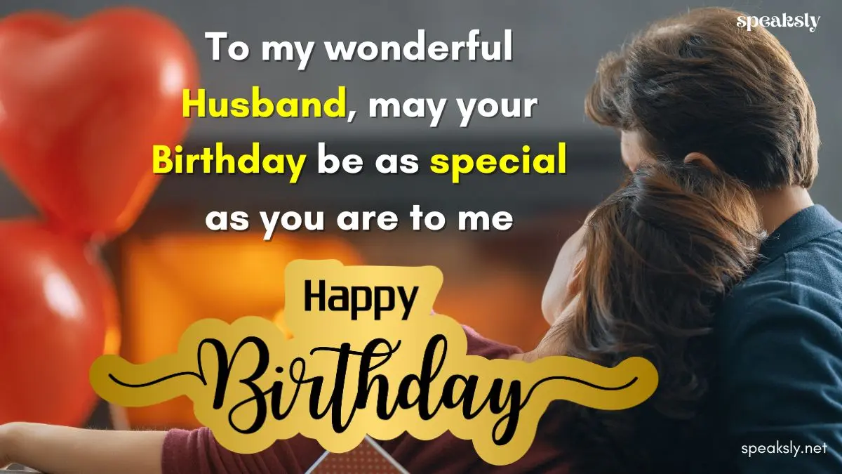 Birthday Wishes for Husband in english heart touching simple