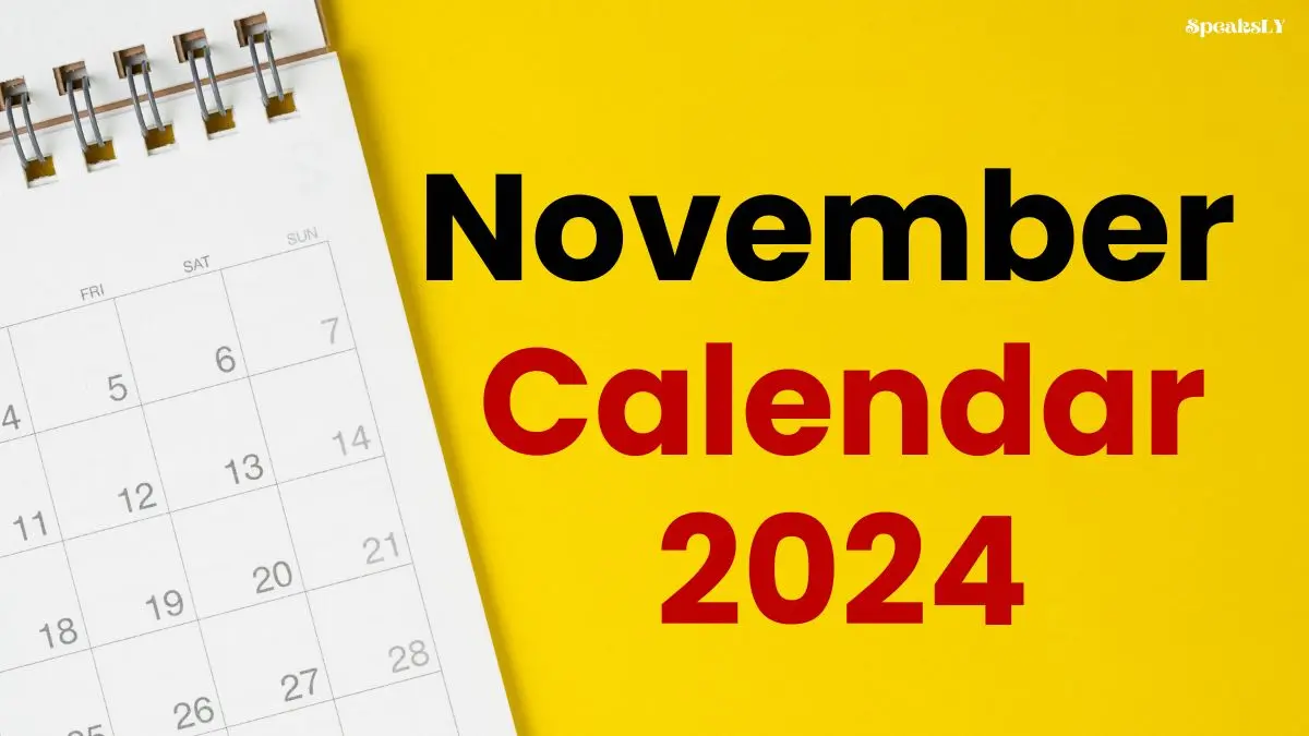 November Calendar 2024: Important Dates, Holidays, and Events to Mark