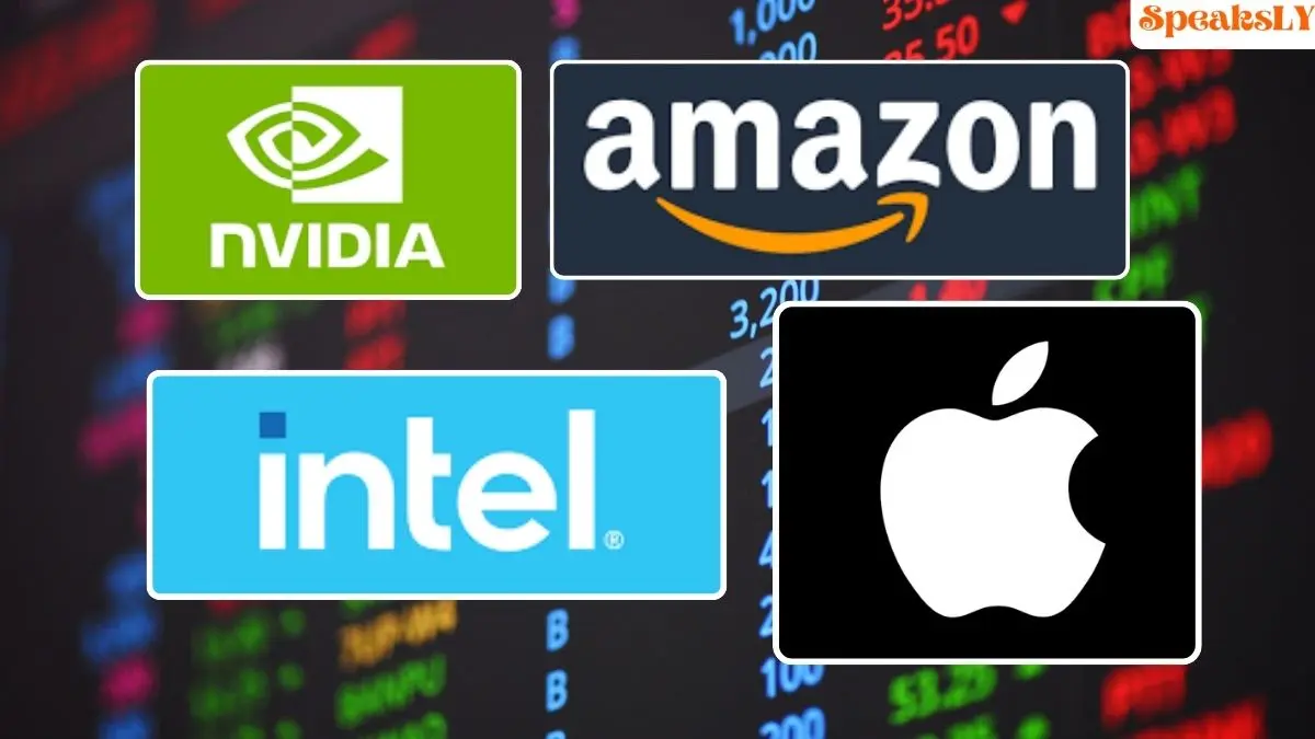 Tech Stocks Surge: Amazon, Intel Lead Gains as Nvidia Rises, Apple Dips